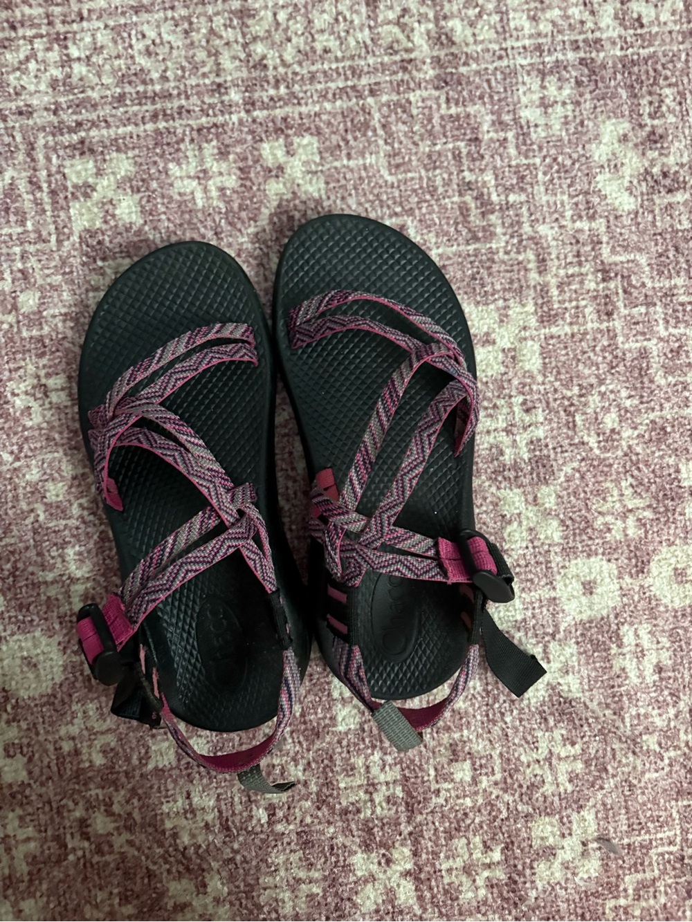 Kid’s Chacos Pink Strappy Outdoor Sandals